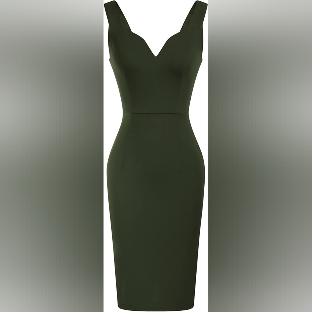 Army Green Cocktail Dress